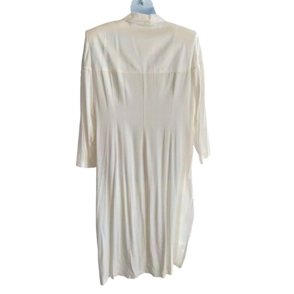 Vintage Ronnie Nicole II Cream 2-Piece Jacket & Maxi Dress Set Size 24W - Picture 5 of 11